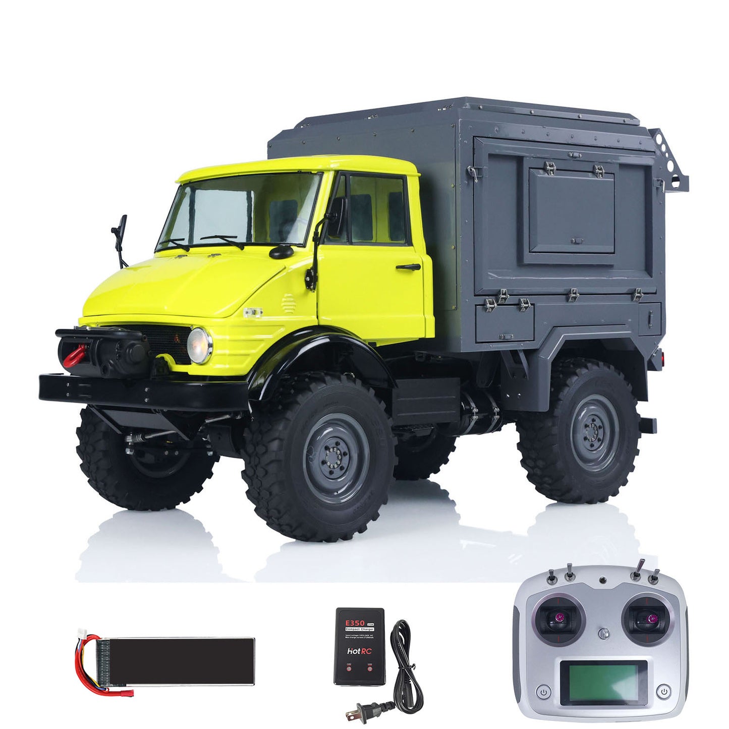 LESU 4X4 1/10 RC Off-road Vehicles RAVE-UM406 Recreational Vehicle Electric Cars Simulation Truck Hobby Model Light 2Speed Winch