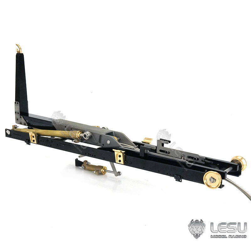 Trailer Bucket Hydraulic Cylinder Crane Valve Oil Tank Pump Suitable for LESU Metal 1/14 Roll On Off RC Dumper Truck Model