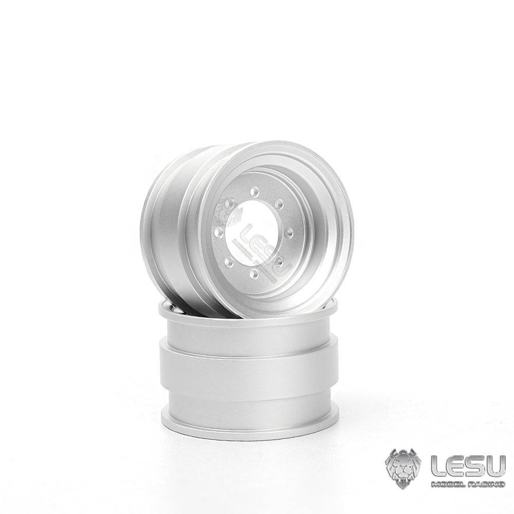 11.11 EXCLUSIVE GIFTS 1Pair Metal Wheel Hub for LESU AOUE MCL8 AT1050 6MDX 1/14 RC Hydraulic Loader Radio Control Tipper DIY Dump Truck Model Car