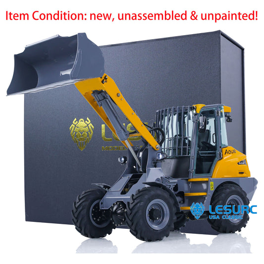 LESU Metal 1/14 RC Hydraulic Loader AOUE-MCL8 Remote Control Car Model Bucket Unpainted Unassembled KIT Version