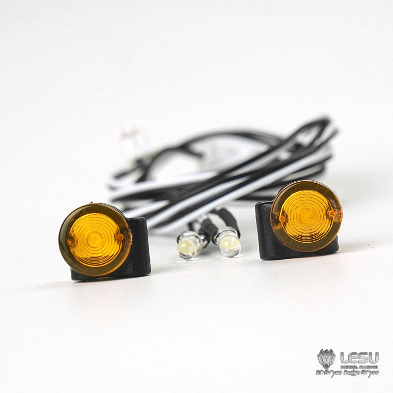 US STOCK LESU Side Marker Lights spare Parts Suitable for TAMIYA RC 1/14 DIY Tractor TruckRadio Controlled Trailer Model Car Accessory