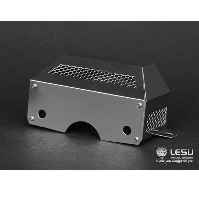 LESU Metal Gearbox Engine Cover for 1/14 Scale Remote Controlled Tractor Truck Spare Parts Replacements Accessories