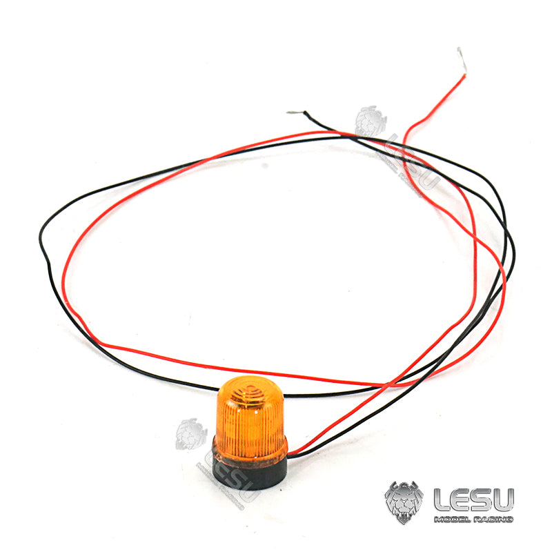 LESU Roof Warning Light Rotating Lamp Plastic 1/14 Scale Upgrade Part for RC Tractor Truck Dumper Model DIY Cars Accessory