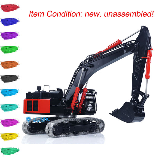 LESU Aoue ZX490 1/14 Remote Control Hydraulic Excavator KIT CNC Metal RC Digger Car 6CH Valve Light Brushless Pump Motor Model