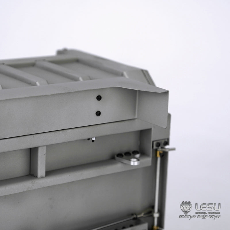 LESU 450MM Metal Cargo Bucket Container for Remote Controlled 8*8 Dumper 1/14 Scale Truck Construction Vehicle Model