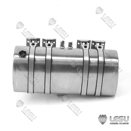 LESU Metal Hydraulic Simulated Oil Tank Accessory Suitable for 1/14 Scale Tractor Truck Dumper Tipper DIY Cars Spare Parts