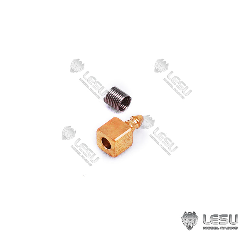 LESU Brass Nozzle DIY Spare Parts Suitable for 1/14 Scale Hydraulic RC Excavator Truck Loader Radio Controlled Forklift Cars Model