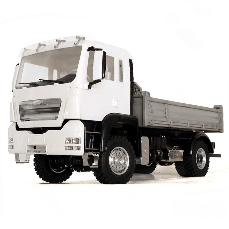 LESU 1/14 RC Metal 4*4 Hydraulic Dumper Truck With Light Sound Motor ESC Standard Edition Construction Tipper Vehicle Model
