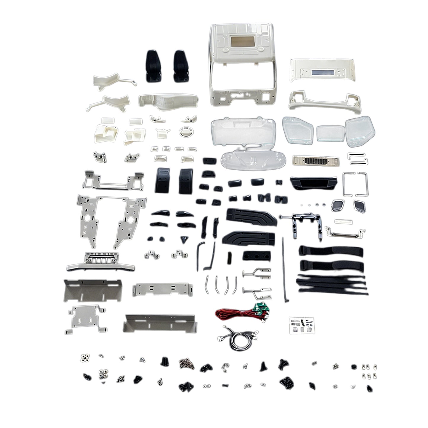 LESU Plastic Cabin Shell Cabin Rack Suitable for 1/14 RC VM Radio Control Tractor Truck Tipper Dumper DIY Car Vehicle Model