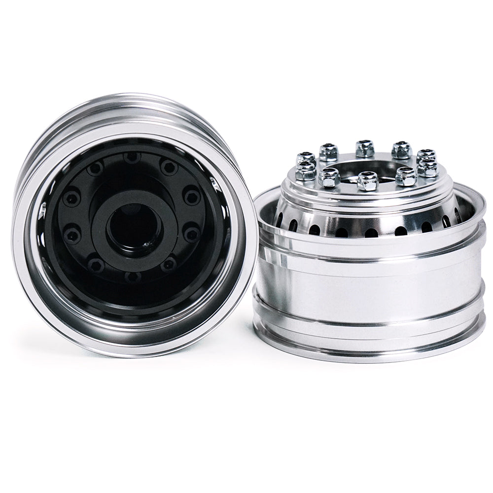LESU Metal Wheel Hubs Hexagon Bearing Brake Drum Suitable for 1/14 RC Car Remote Control Dumper Tipper Truck Spare Part