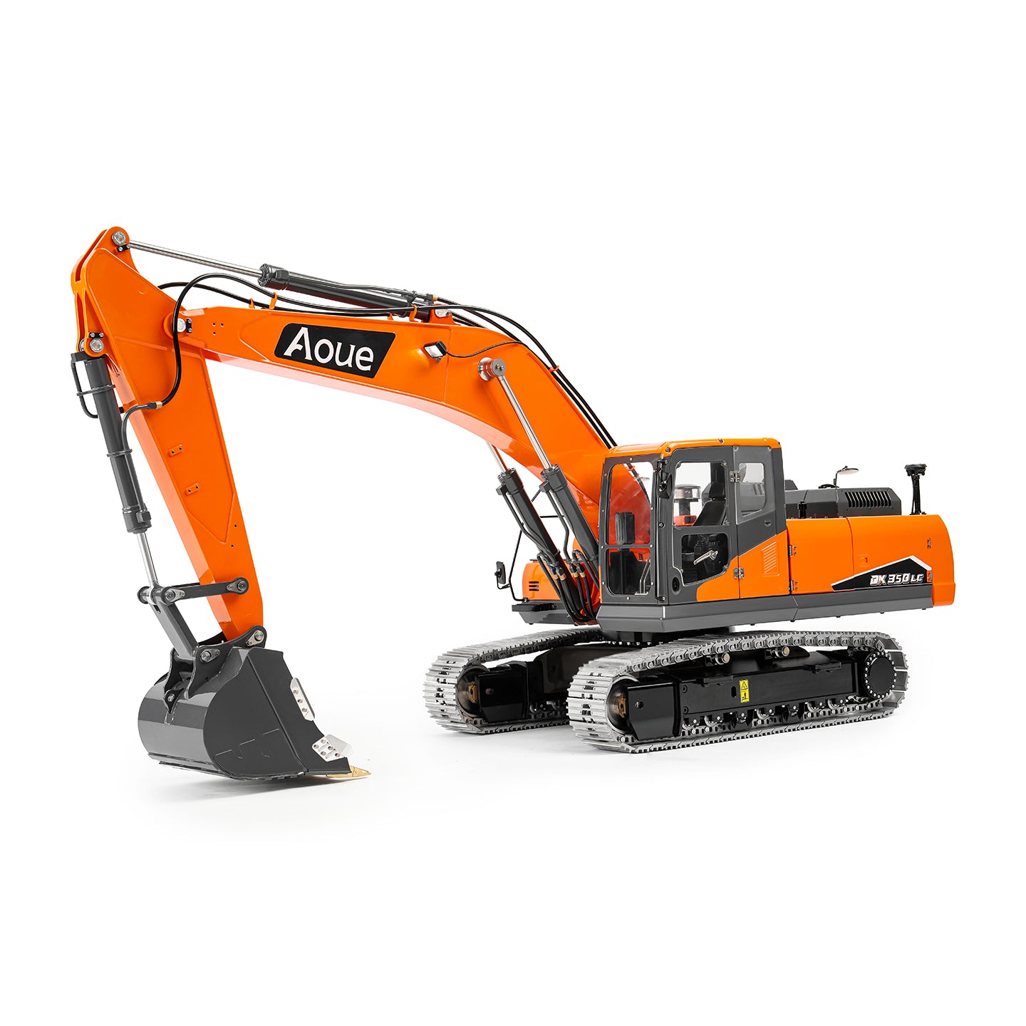 IN STOCK LESU 1/14 RC 90% Metal Hydraulic Digger Aoue DX350LC Remote Control Excavator Finished Model 3CH Valve Relief Valve 4MPA Pump