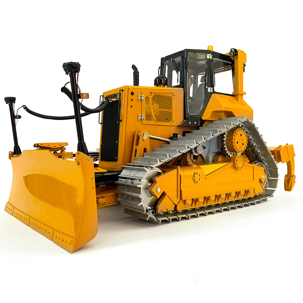 In Stock 1/14 LESU RTR Crawler Dozer Bulldozer RC Painted Assembled Hydraulic Model Aoue-DT60 W/ Motor ESC Light Sound No Controller Battery