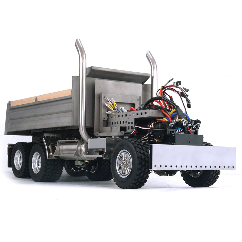 LESU1/14 Scale 6*6 Metal Hydraulic Radio Controlled Dumper Tipper Construction Truck Model W/ Motor Servo ESC Bucket W/O Cabin