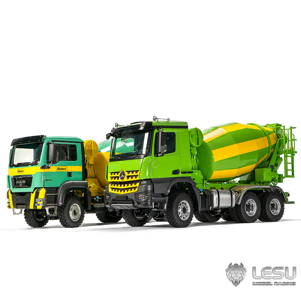 LESU 1/14 6x6 RC Mixer Truck Painted Assembled Radio Control Agitating Lorry Car Model Light Sound System W/O Battery Charger