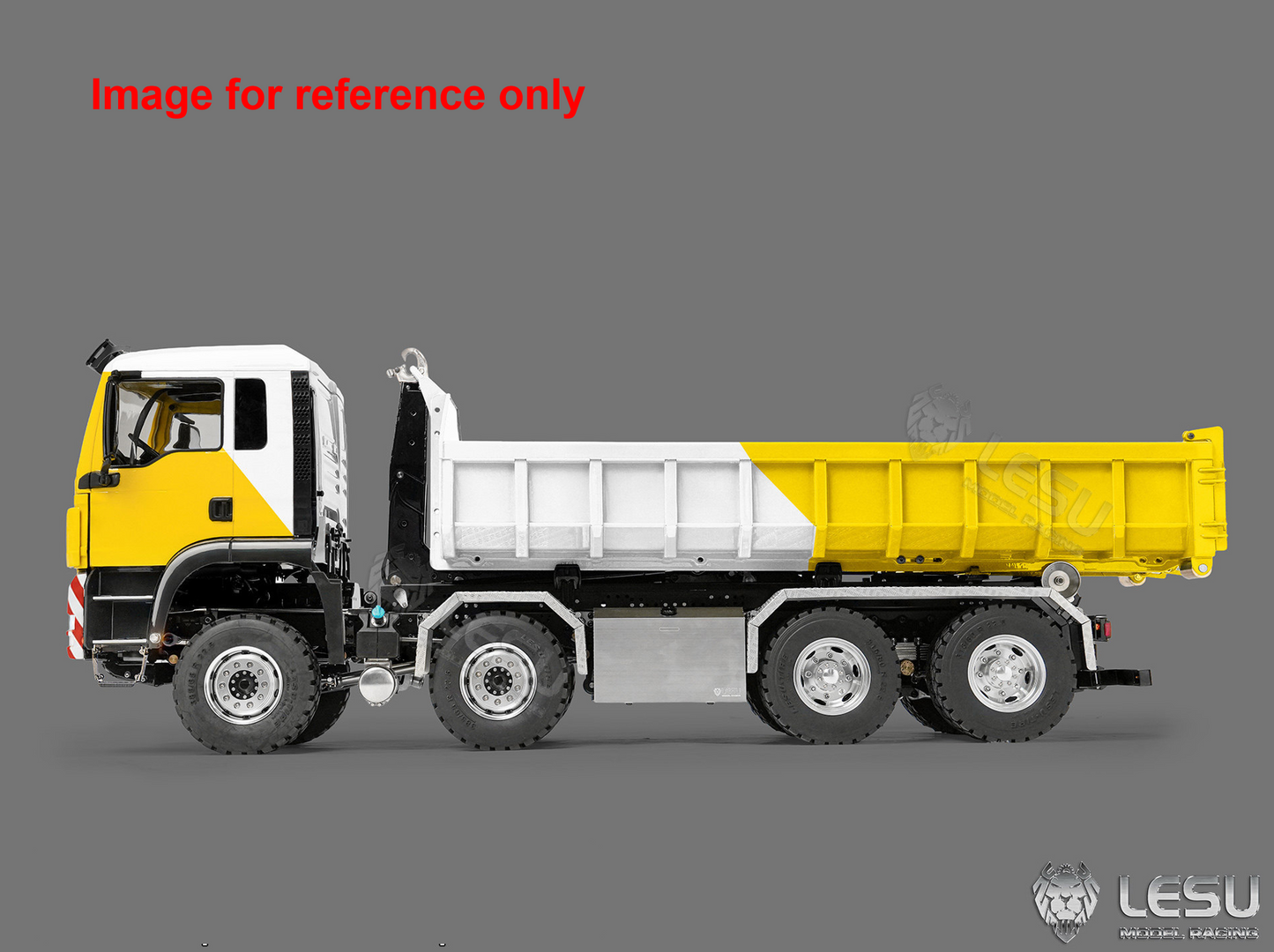 LIMITED-TIME SALE IN Stock LESU Z0090 1/14 8x8 Metal Hydraulic RC Roll On Off Truck Telescopic Hooklift Dumper with TGS Cabin 5CH Valve 3 Speed Transmission Sound Light