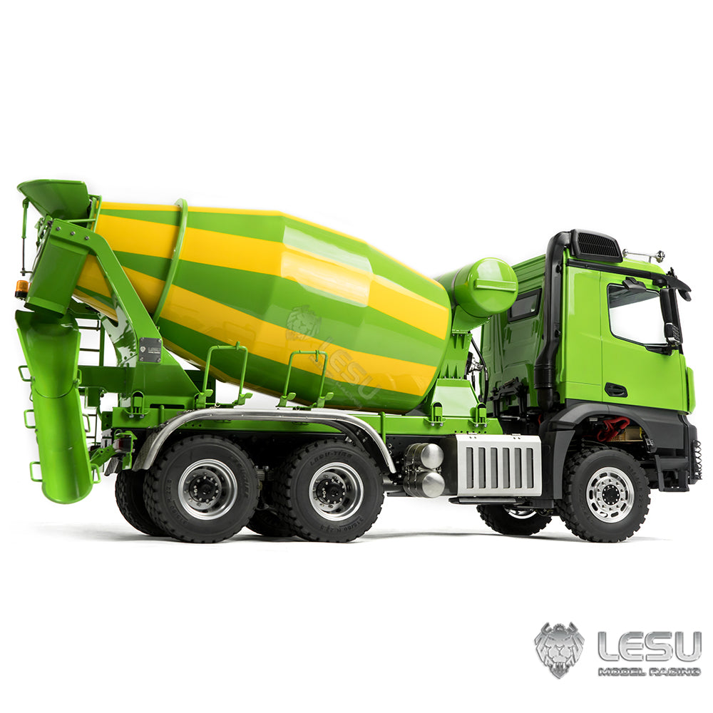 LESU 1/14 6x6 RC Mixer Truck Painted Assembled Radio Control Agitating Lorry Car Model Light Sound System W/O Battery Charger