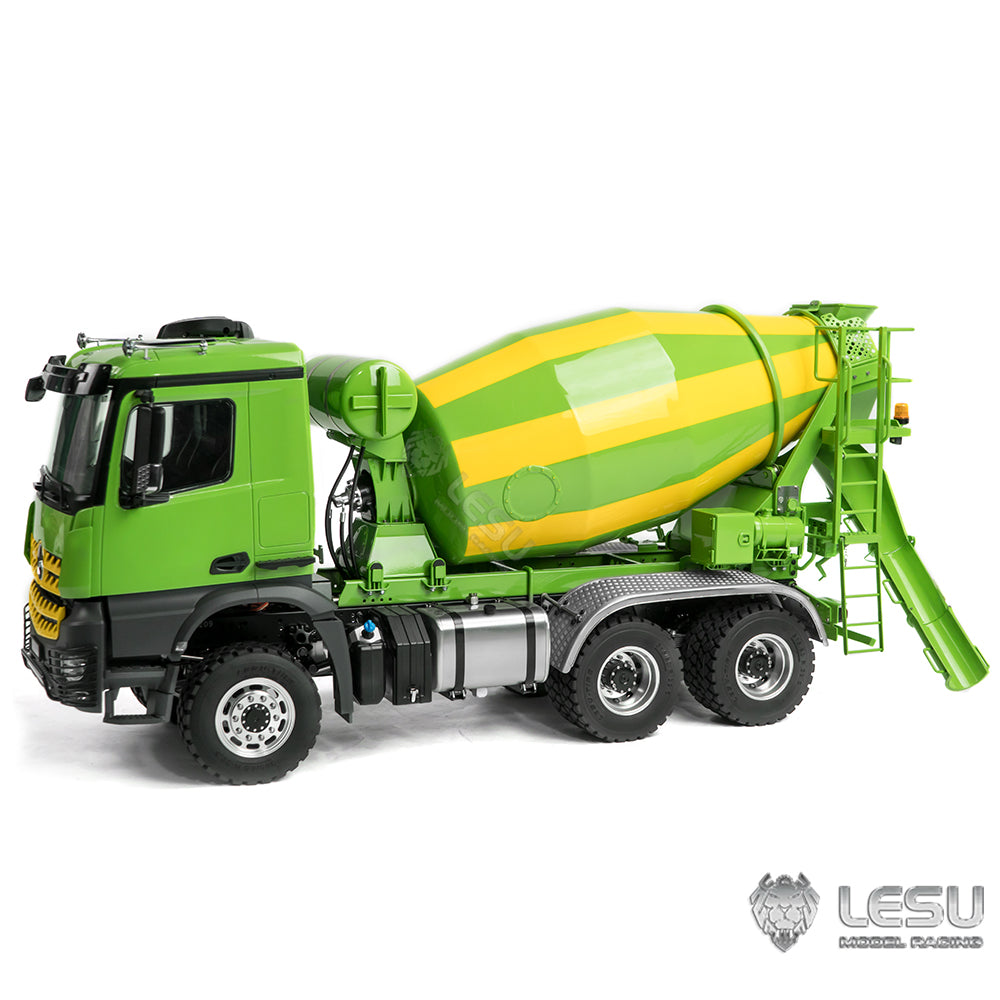 LESU 1/14 6x6 RC Mixer Truck Painted Assembled Radio Control Agitating Lorry Car Model Light Sound System W/O Battery Charger