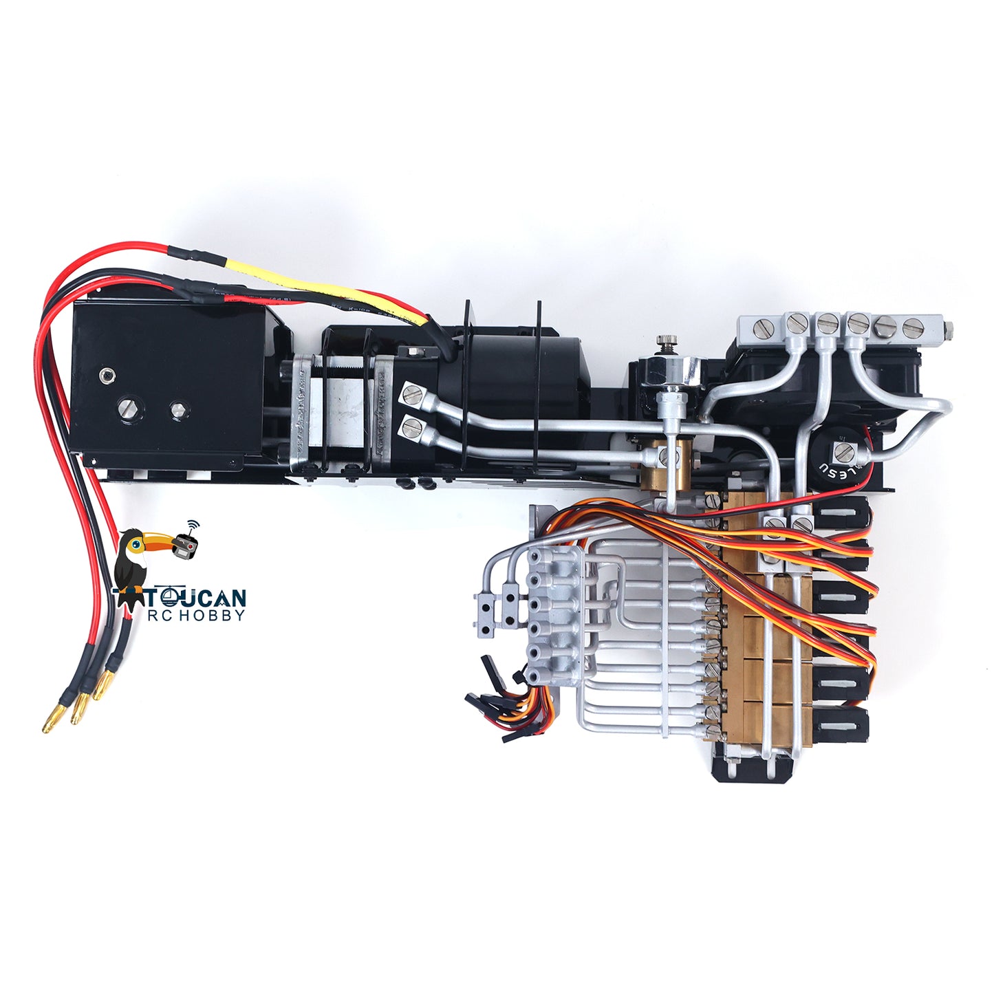 Metal LESU C374F KIT Model 1/14 Hydraulic Remote Control Heavy Excavator RC Digger 6CH Valve LCD Screen Light Pump Hobbywing ESC