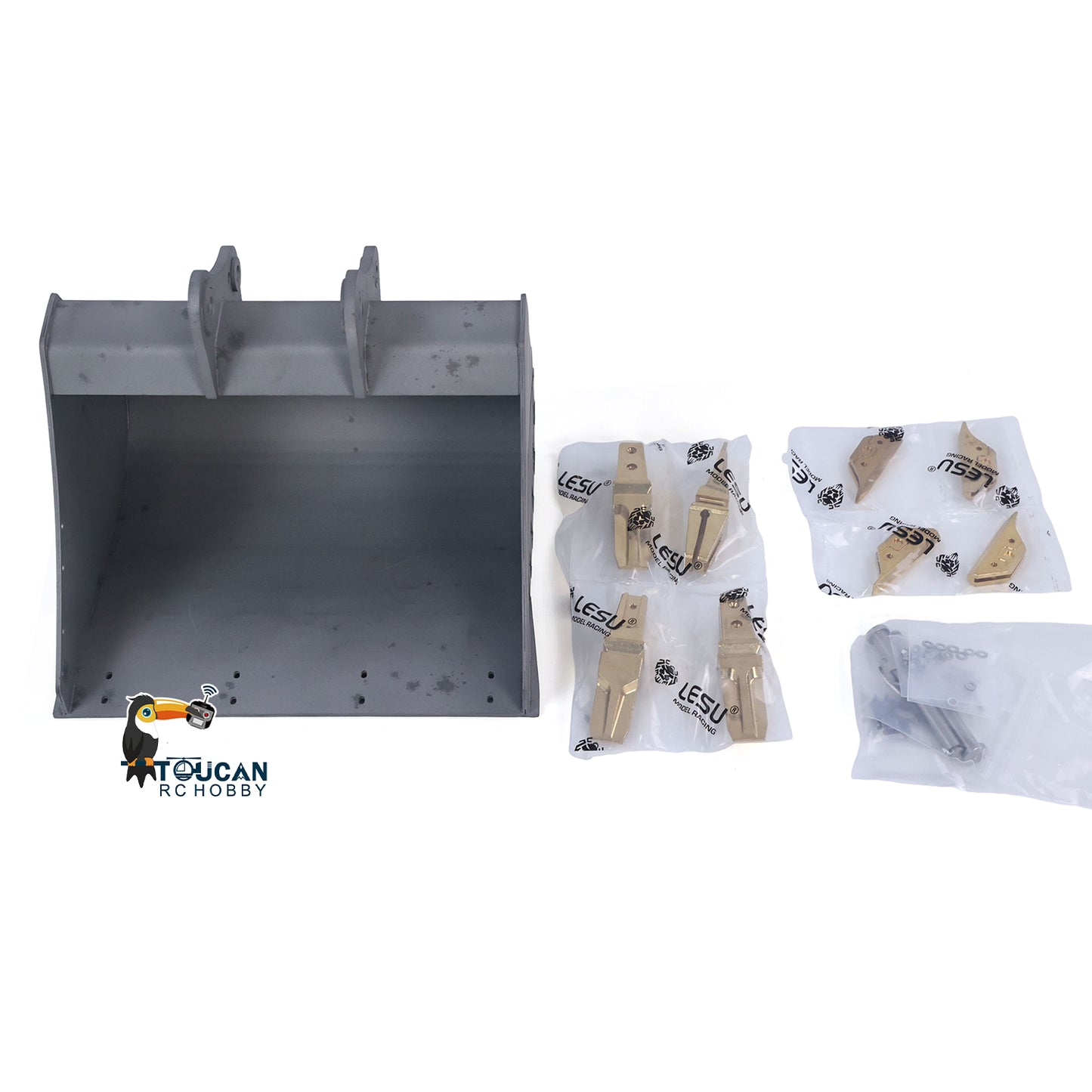 Metal LESU C374F KIT Model 1/14 Hydraulic Remote Control Heavy Excavator RC Digger 6CH Valve LCD Screen Light Pump Hobbywing ESC