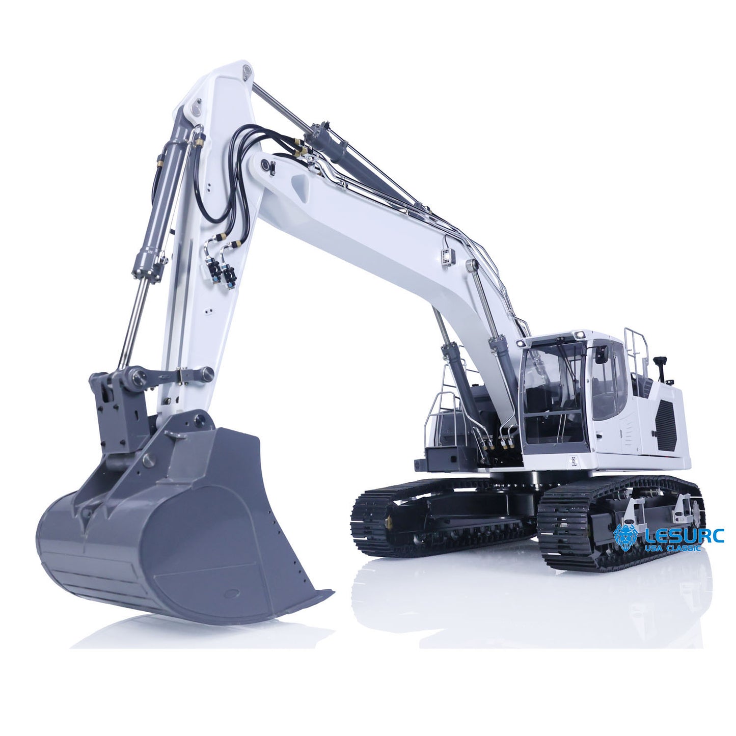 1/14 LESU RC Metal Tracked Hydraulic Excavator Digger LR945 RTR Radio Control Model W/ MOtor ESC Servo Upgrade Accessories Battery