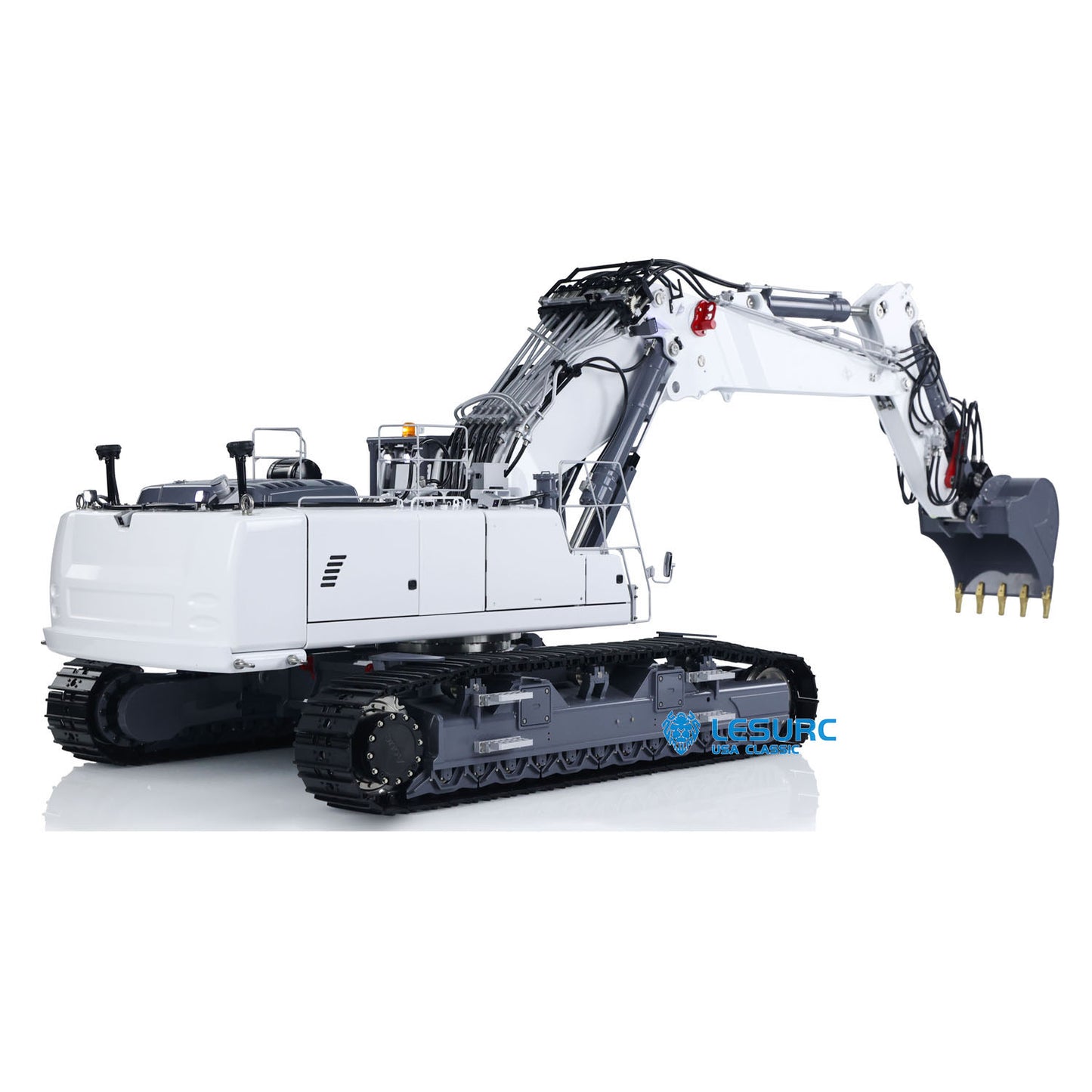 LESU 1/14 RC Full Hydraulic Excavator LR960 RTR Digging Arm Heavy Digger Construction Vehicle Model Frsky XE Radio Battery GPS