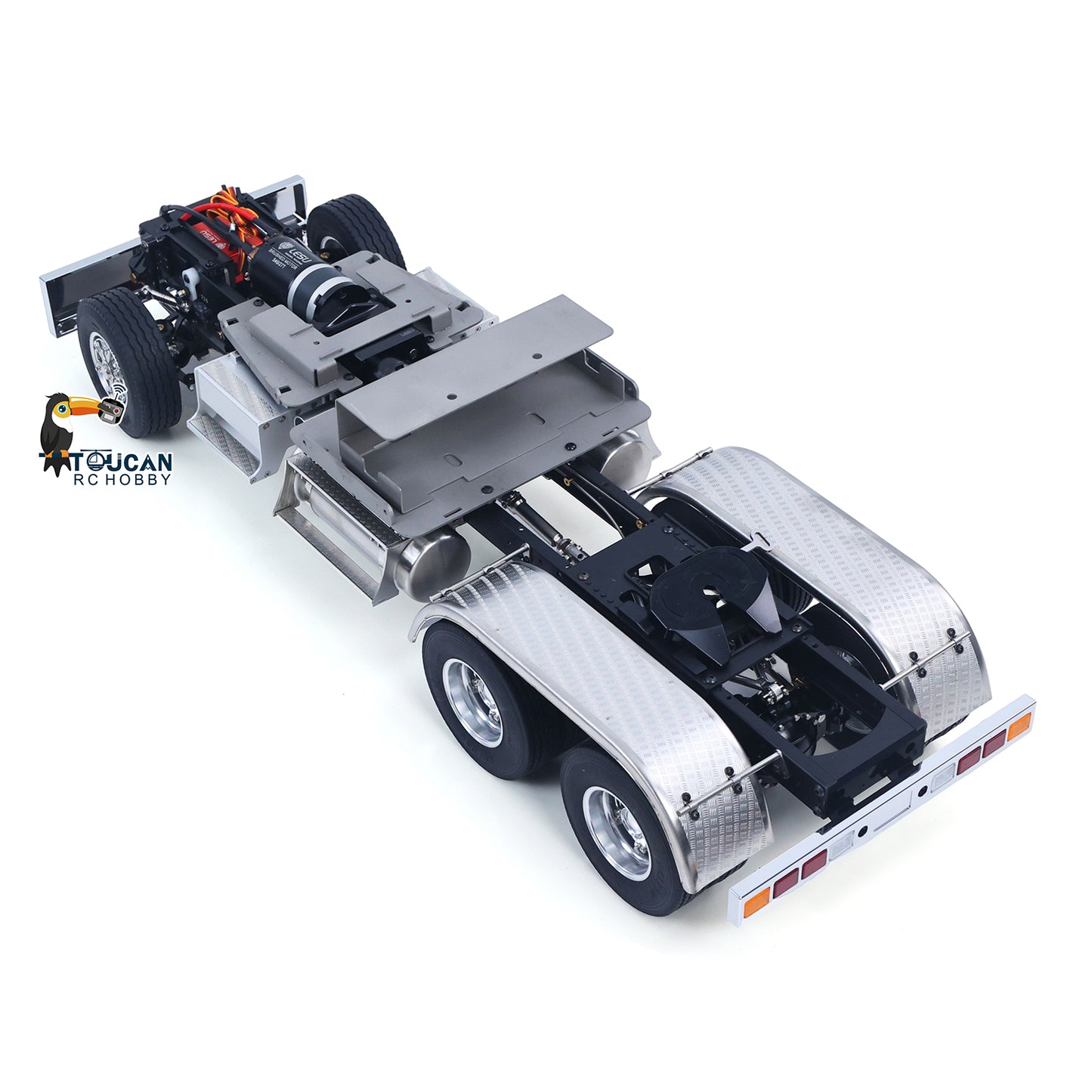 LESU 1/14 Scale Metal 6*6 Chassis for Remote Controlled Tractor Truck Motor Servo DIY Model W/O Battery Charger ESC