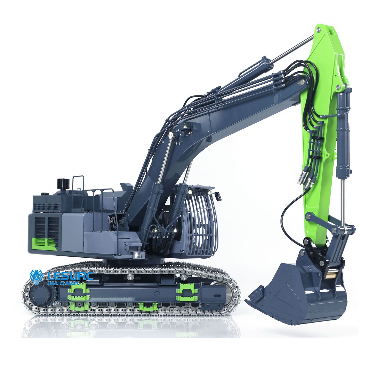 LESU 1/14 RC Metal Hydraulic Excavator Aoue ZX490 Upgraded Remote Control Heavy Digger Model Paladin PL18EV Lite Sound Smoke