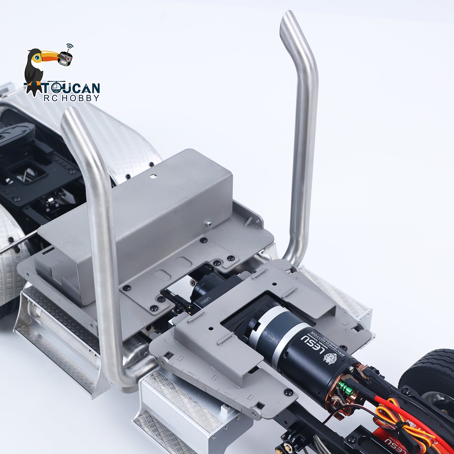 LESU 1/14 Scale Metal 6*6 Chassis for Remote Controlled Tractor Truck Motor Servo DIY Model W/O Battery Charger ESC