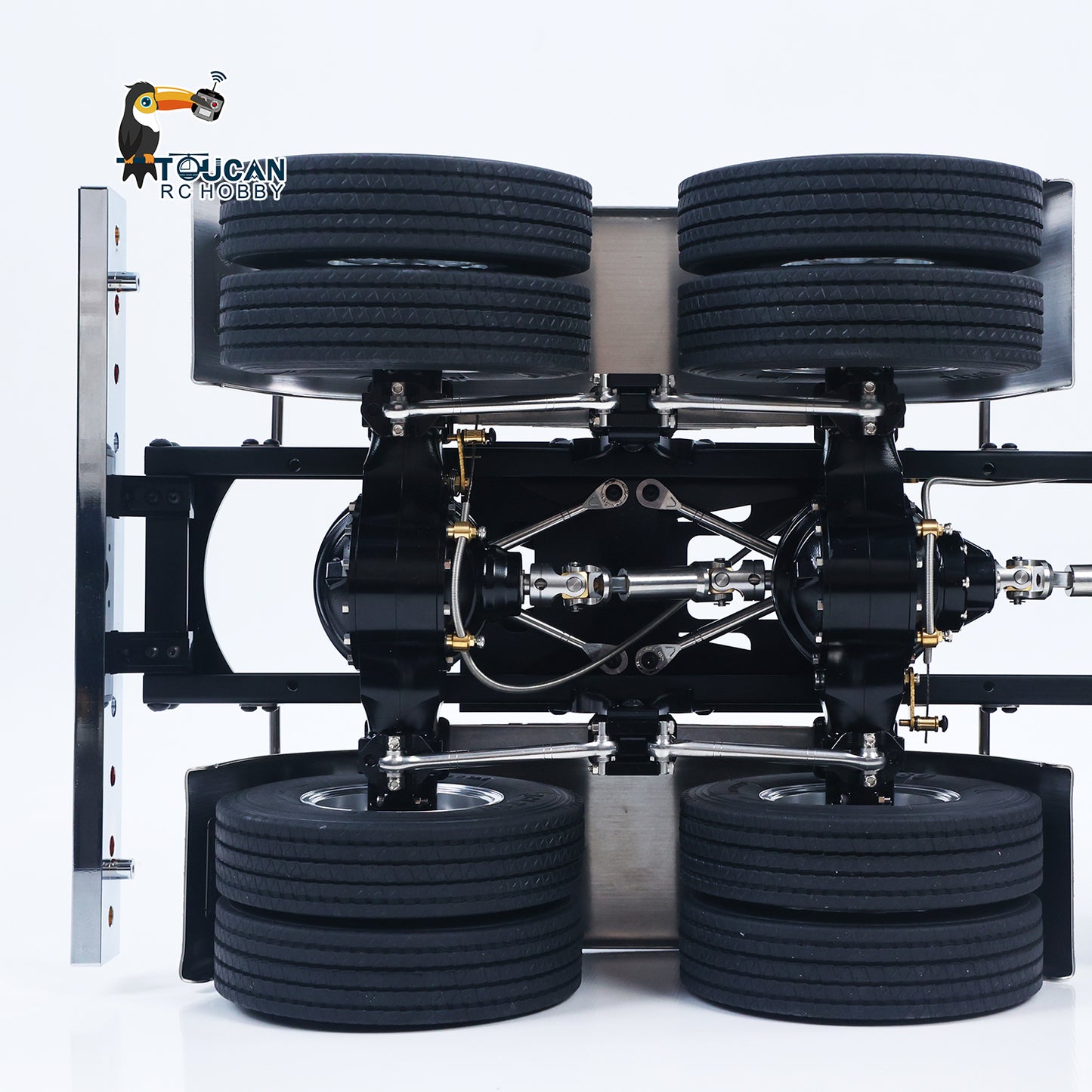 LESU 1/14 Scale Metal 6*6 Chassis for Remote Controlled Tractor Truck Motor Servo DIY Model W/O Battery Charger ESC