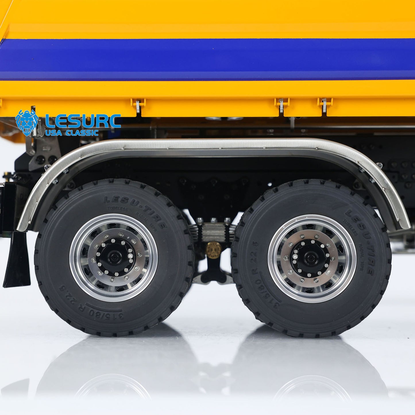 LESU A0009 1/14 Metal 6x6 RC Hydraulic Dump Truck with FlySky I6S Radio Controller 3 Speed Transmission for Model Enthusiast