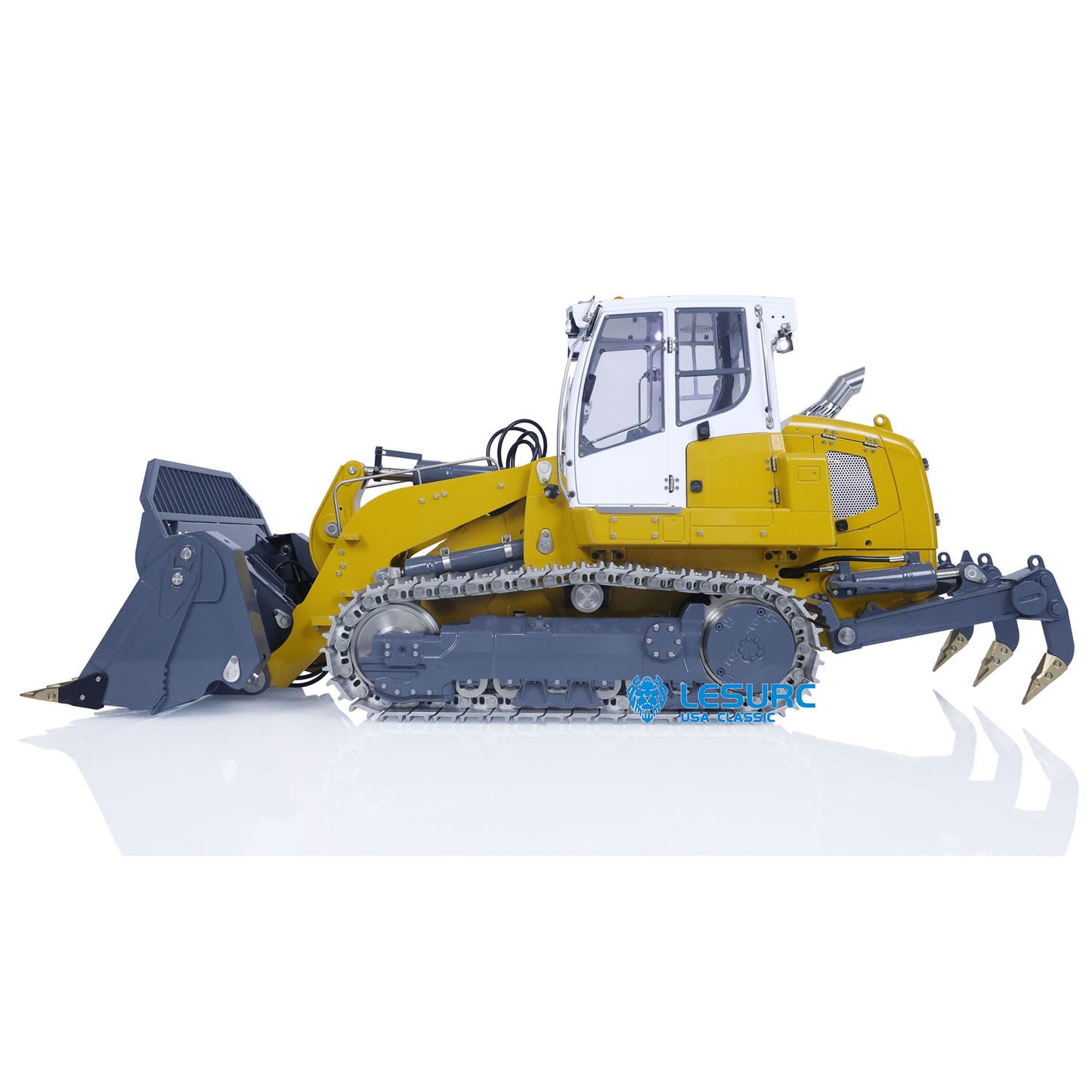 LESU LR636 1/14 Metal Hydraulic RC Tracked Loader Brushless Motor PL18EV Lite Remote Controller 4 Ways Directional Valve Sound Light System