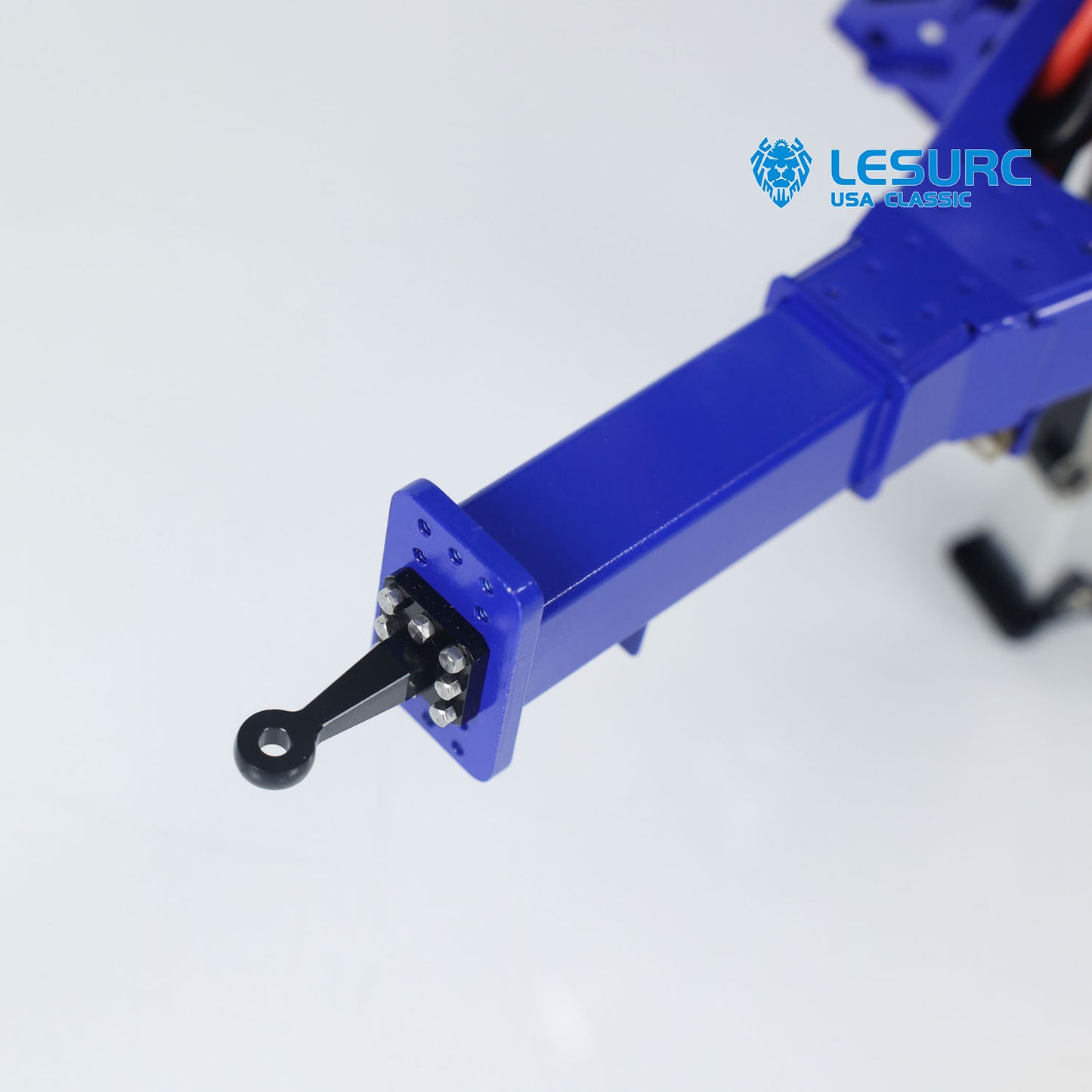LESU A0051-C 1/14 Metal Full Dump Trailer 2-Axle Heavy Haul Transport Vehicle Electric Landing Legs LED Lights for RC Tractor Truck DIY Models for Model Enthusiast