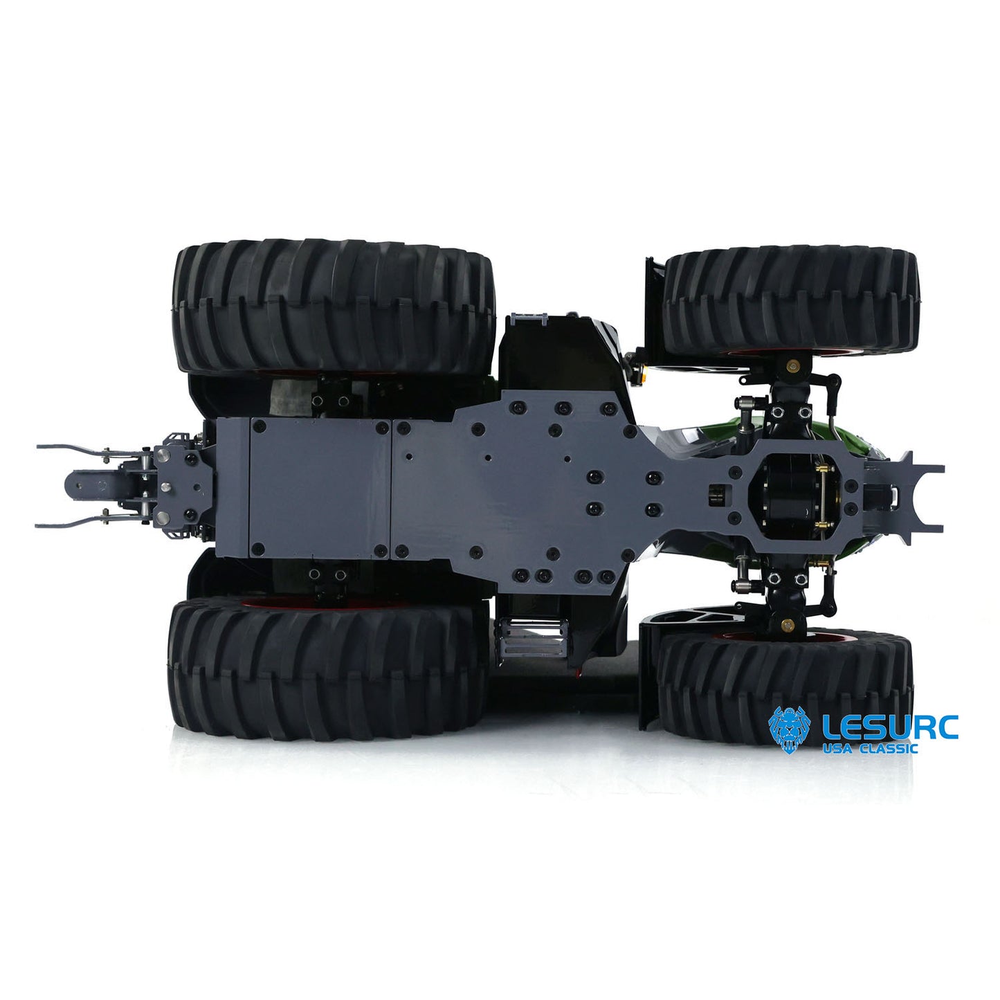 LESU A0005 1/16 4x4 Metal Chassis with Hooks Central Differential Light System for 1050 Walking Tractor Suitable to Scale Model Builders