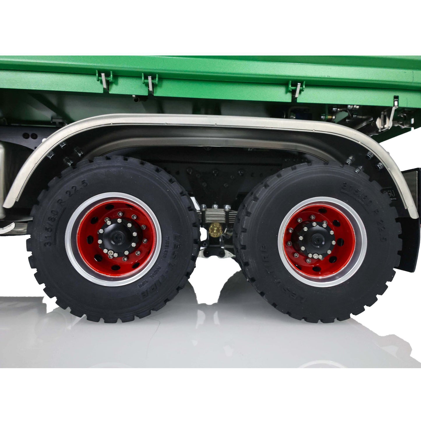 LESU 1/14 Remote Control Hydraulic Dumper 3Axles 3-way Tipper Radio System Battery Ready To Run Construction Vehicle Model