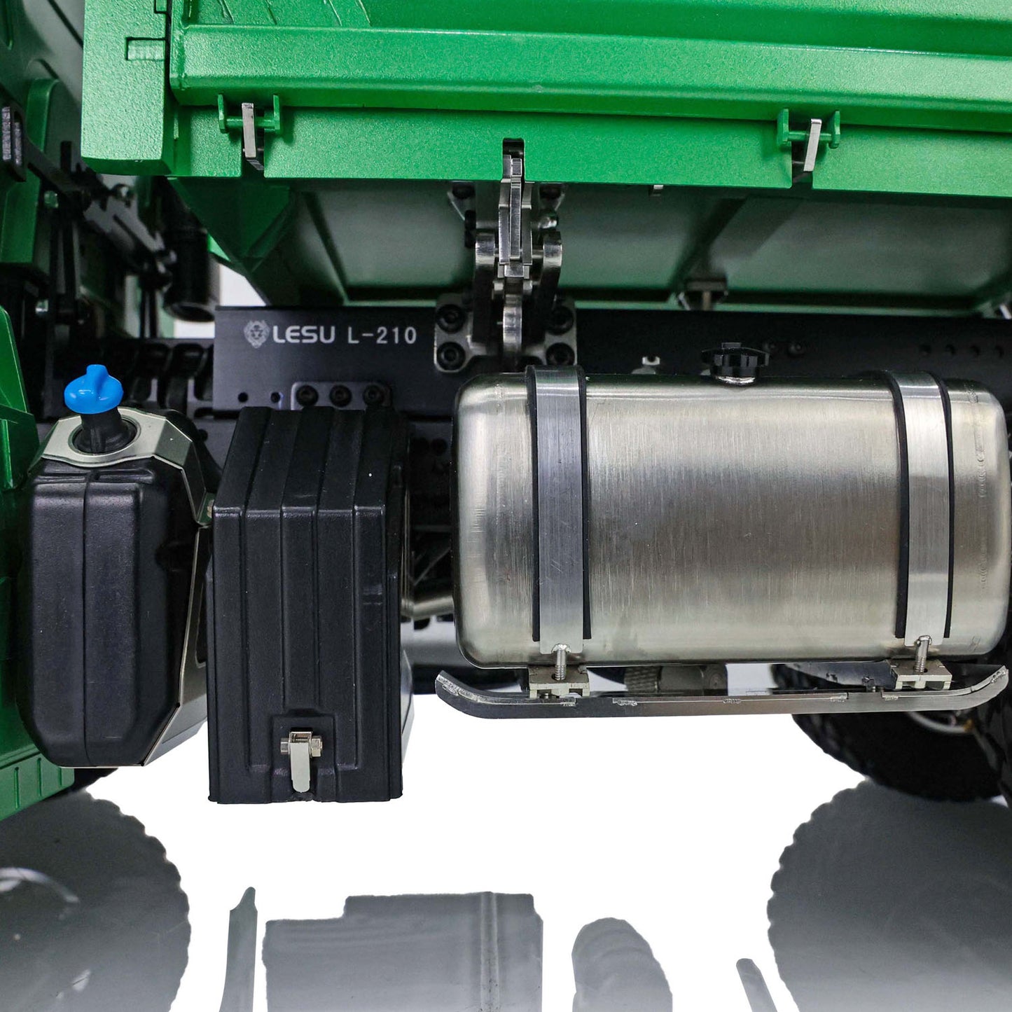 LESU 1/14 Remote Control Hydraulic Dumper 3Axles 3-way Tipper Radio System Battery Ready To Run Construction Vehicle Model