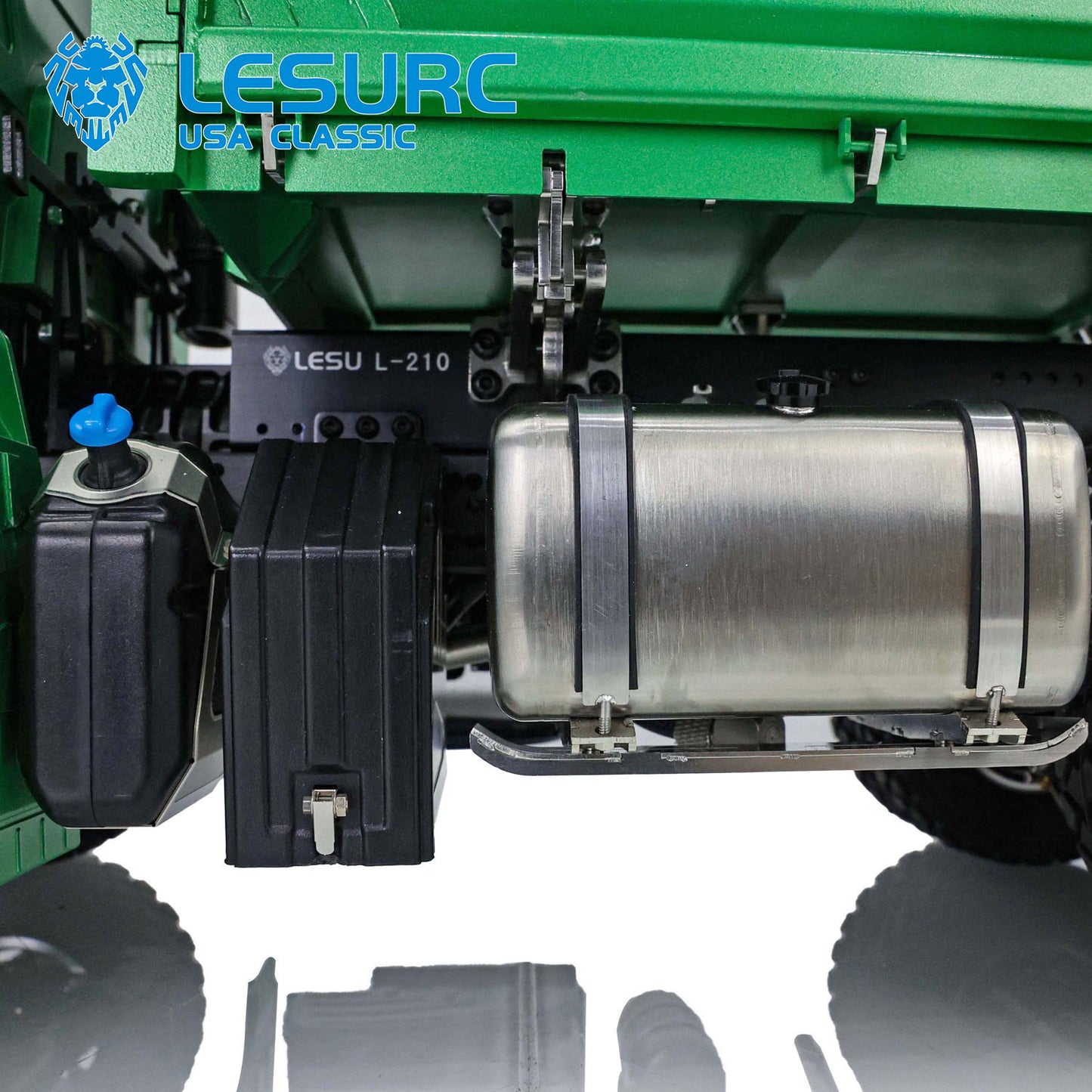 LESU K3363 Cabin 1/14 Metal 6x6 RC Hydraulic Dump Truck FlySky I6S Radio Controller 3 Speed Transmission Differential Lock for Model Enthusiast