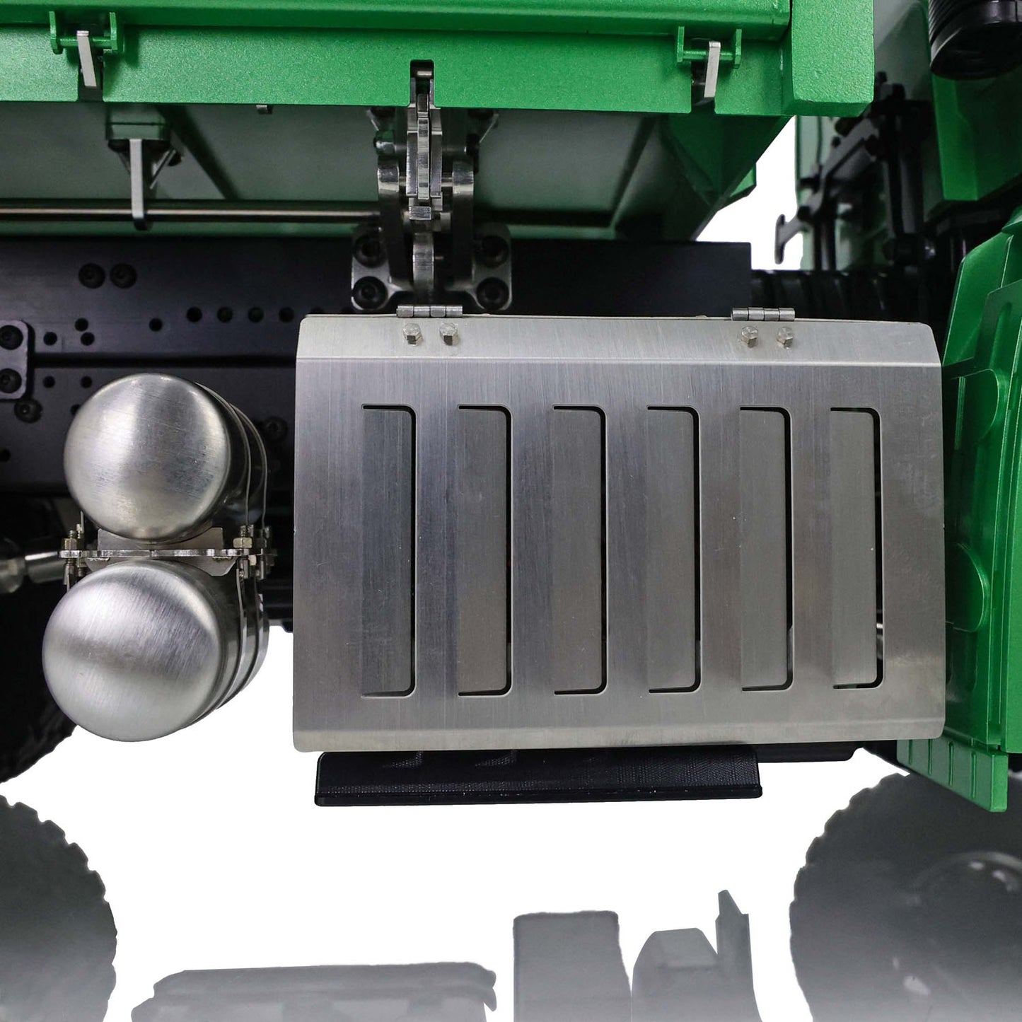 LESU 1/14 Remote Control Hydraulic Dumper 3Axles 3-way Tipper Radio System Battery Ready To Run Construction Vehicle Model