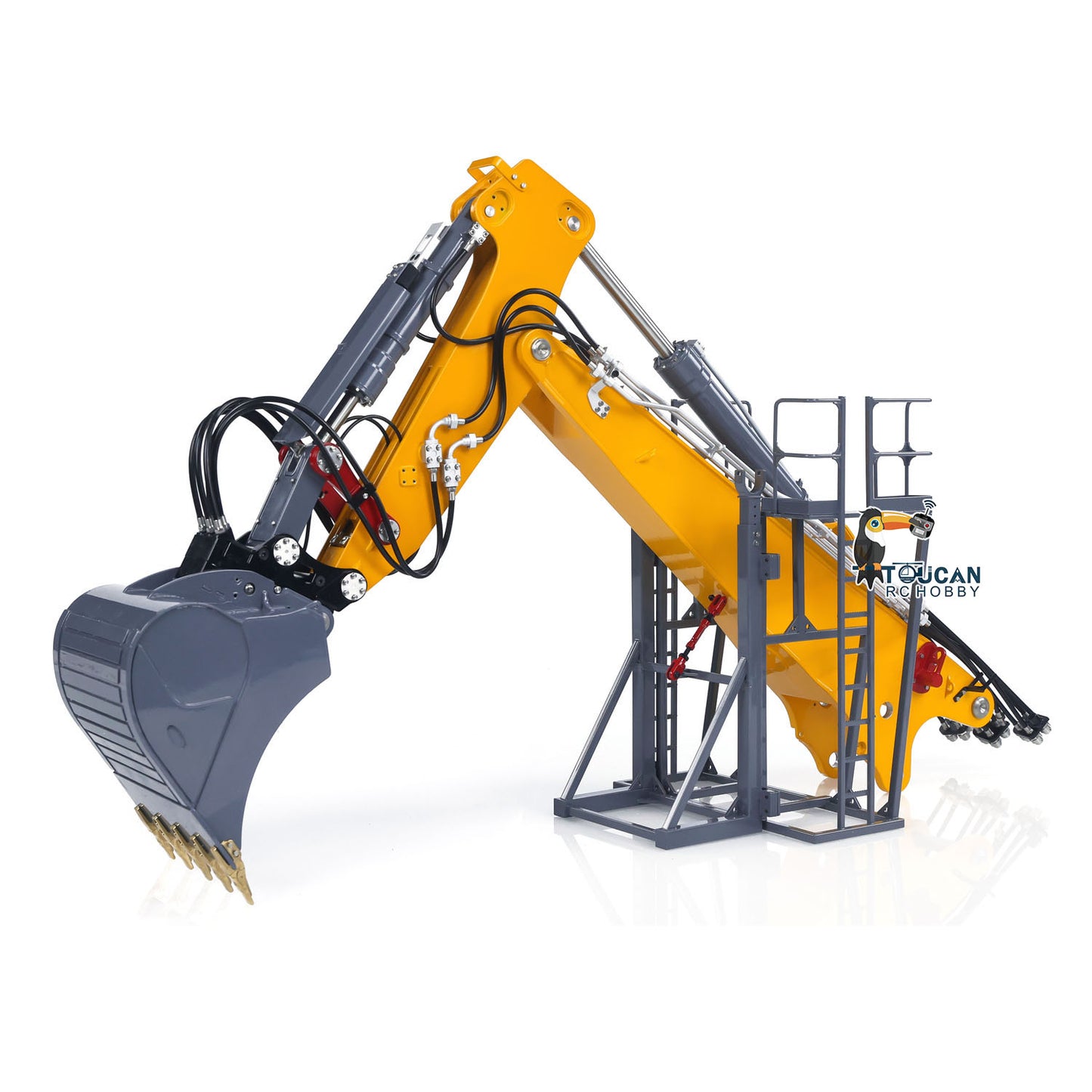 LESU 1/14 RC Heavy Full Hydraulic Demolition Excavator Aoue LR960 RTR Two Type Arms Digger Model Engineering Vehicle XE Radio