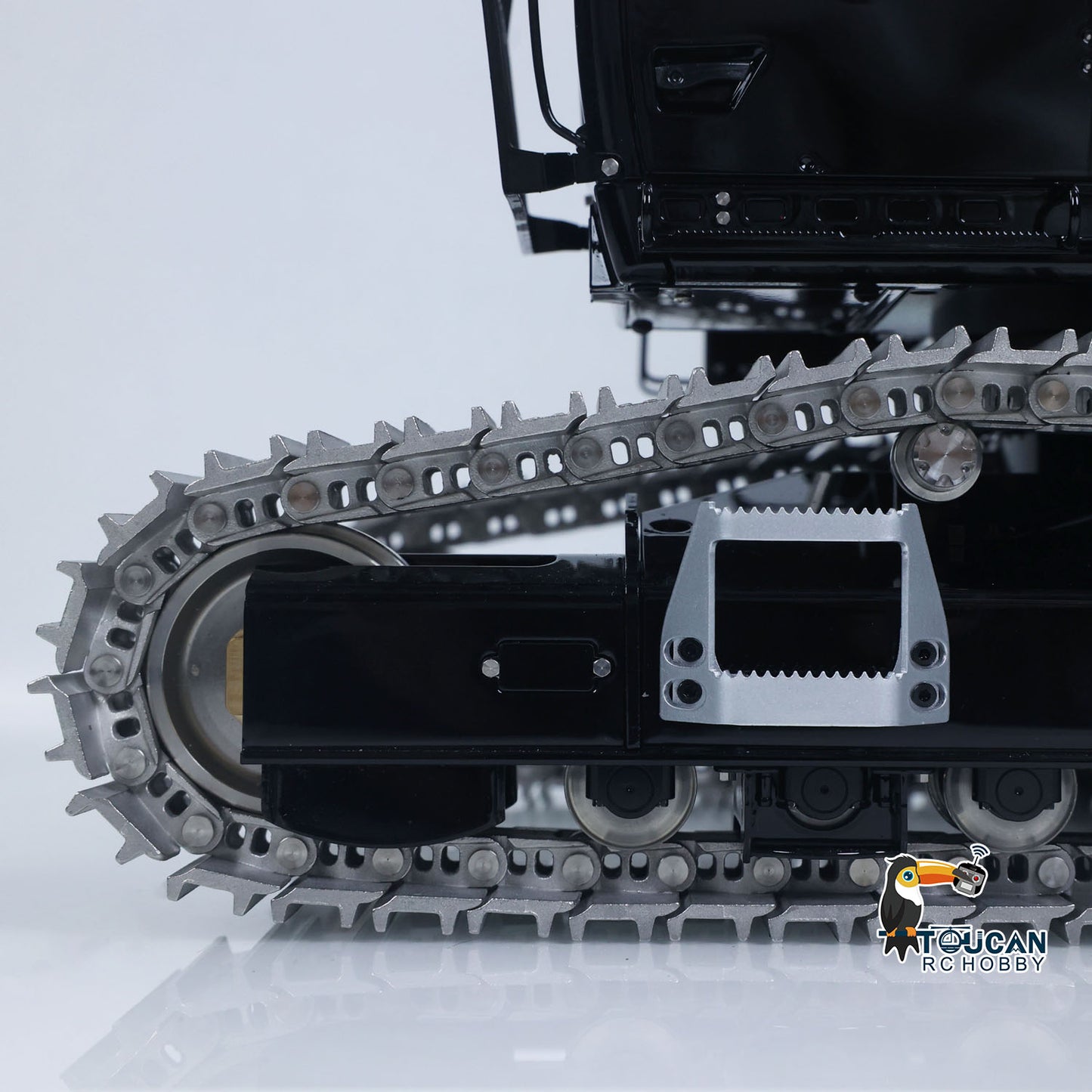 LESU Metal 1/14 RC Hydraulic 3 Arms Excavator LR956 Electric Motor Remote Control Digger Model With Dual-Pump Hydraulic System