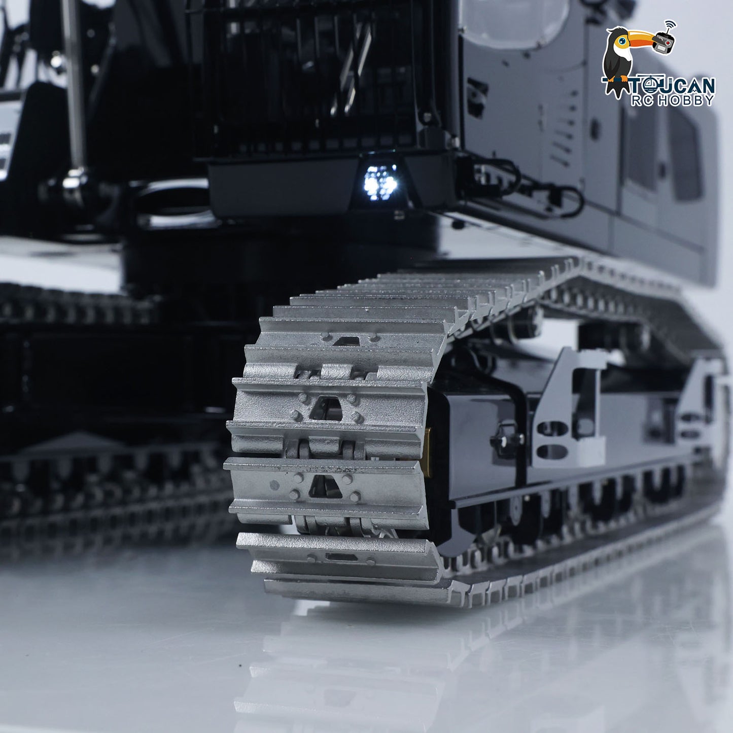 LESU Metal 1/14 RC Hydraulic 3 Arms Excavator LR956 Electric Motor Remote Control Digger Model With Dual-Pump Hydraulic System