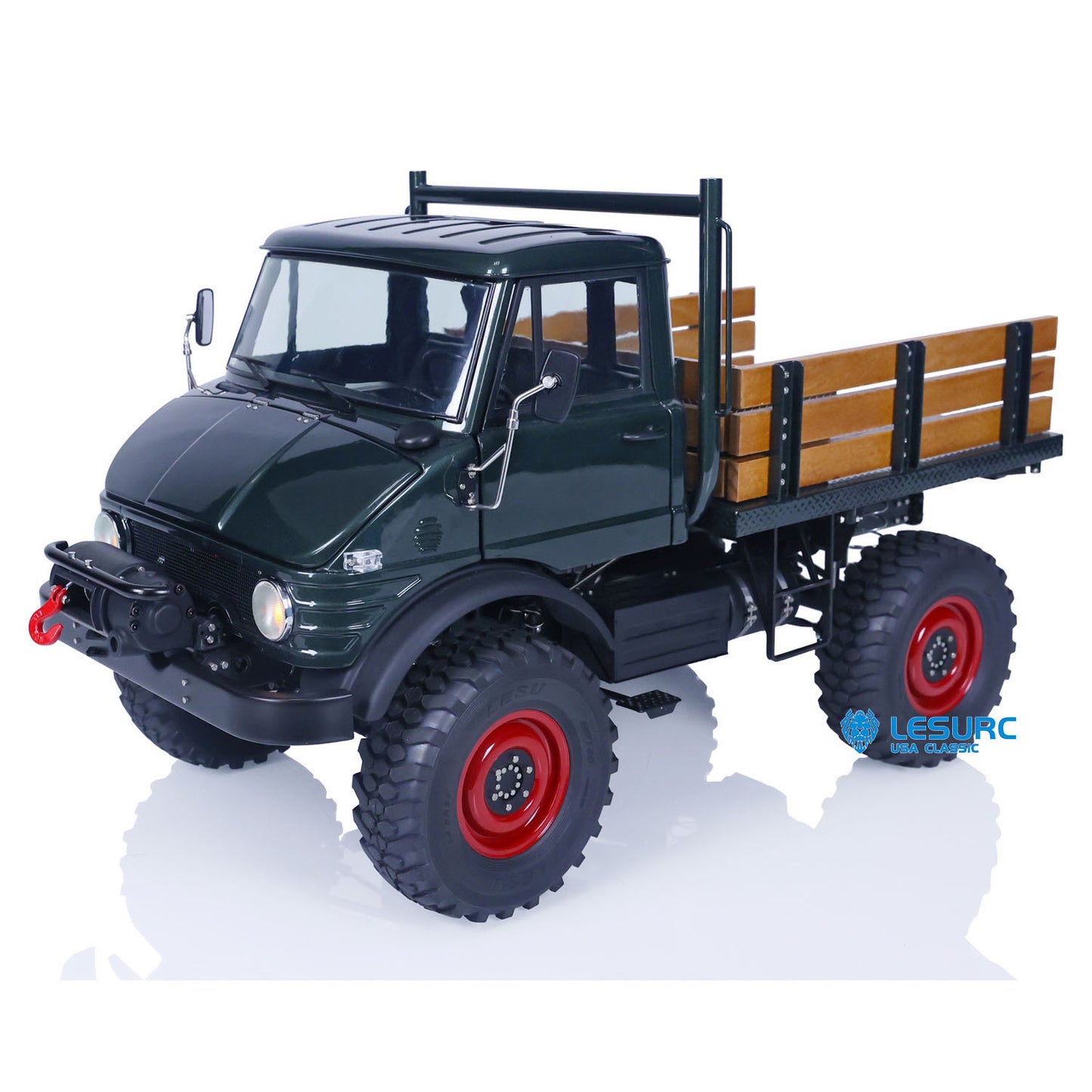 LESU 1/10 Scale RC Off-Road Truck for 4x4 U406 Remote Controlled Car Model Attachments Tyre Wheel Hub Electric Winch Battery Box