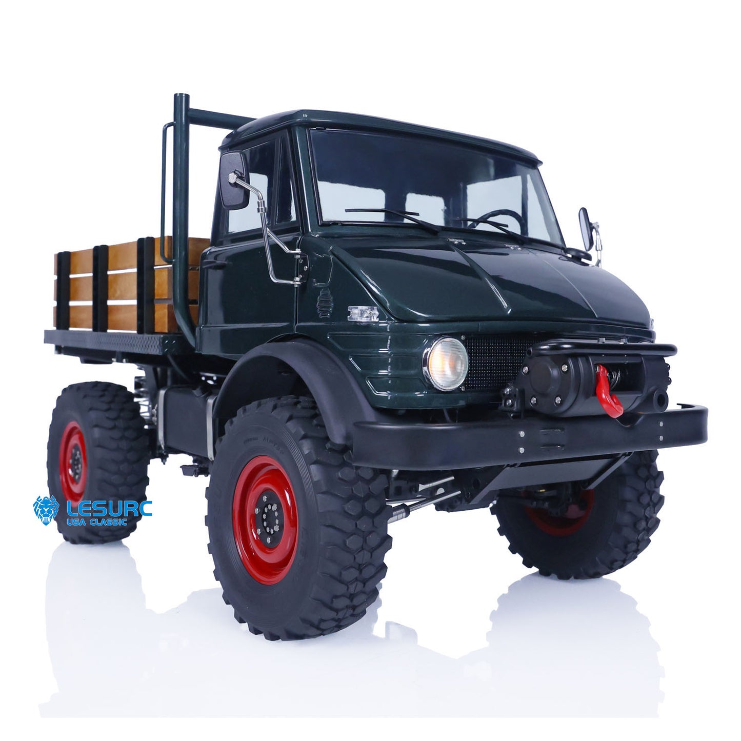 LESU 1/10 Scale RC Off-Road Truck for 4x4 U406 Remote Controlled Car Model Attachments Tyre Wheel Hub Electric Winch Battery Box