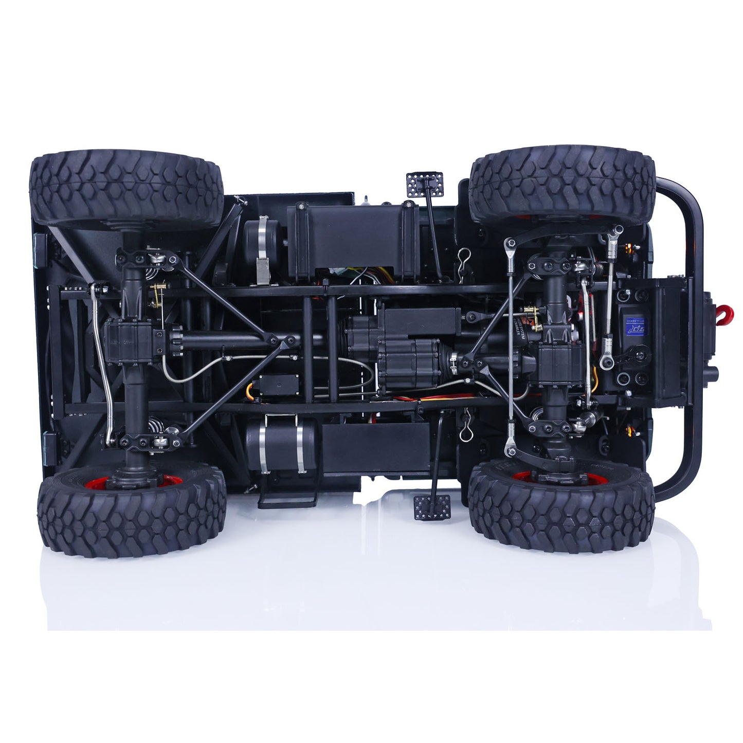 LESU 4X4 1/10 Remote Control Off-road Vehicles Painted Assembled RAVE-UM406 Electric Car W/ 2Speed Transmission Sound Light System