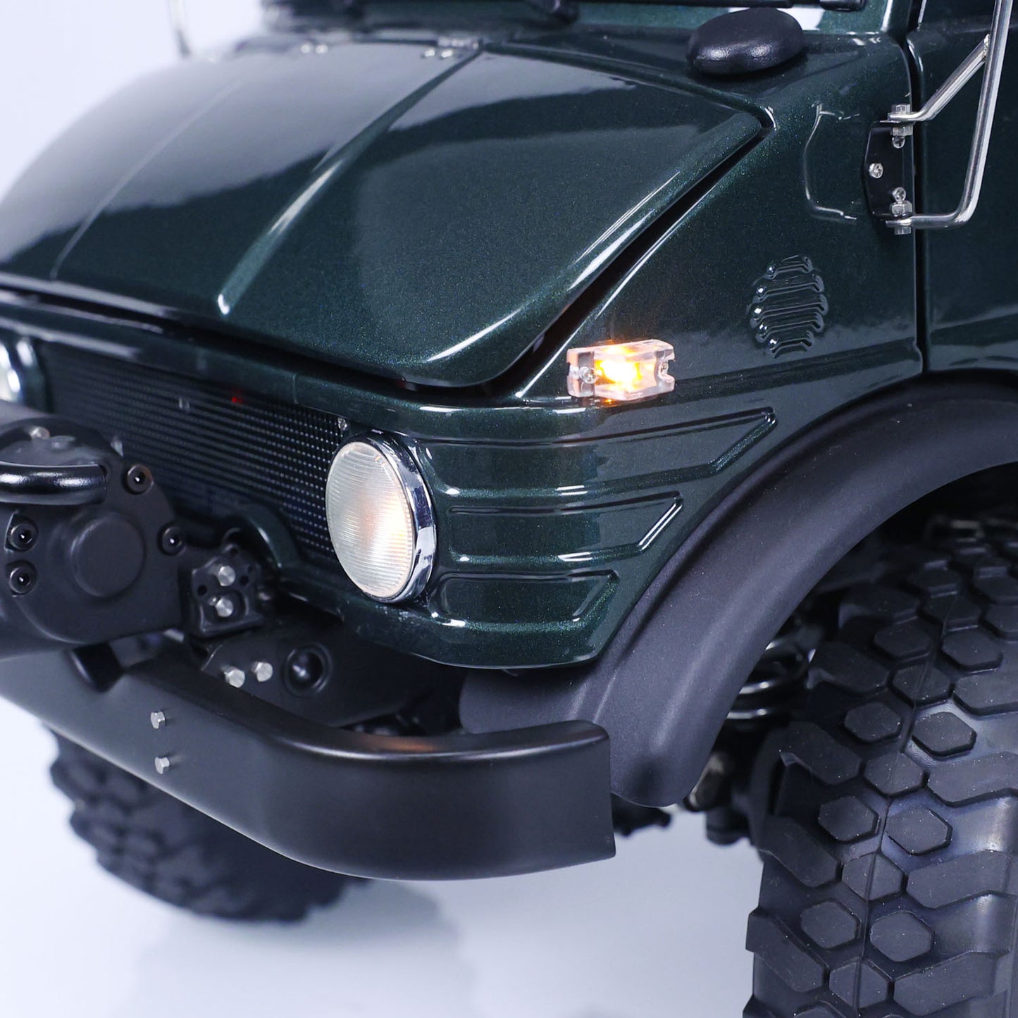 LESU 4X4 1/10 Remote Control Off-road Vehicles Painted Assembled RAVE-UM406 Electric Car W/ 2Speed Transmission Sound Light System