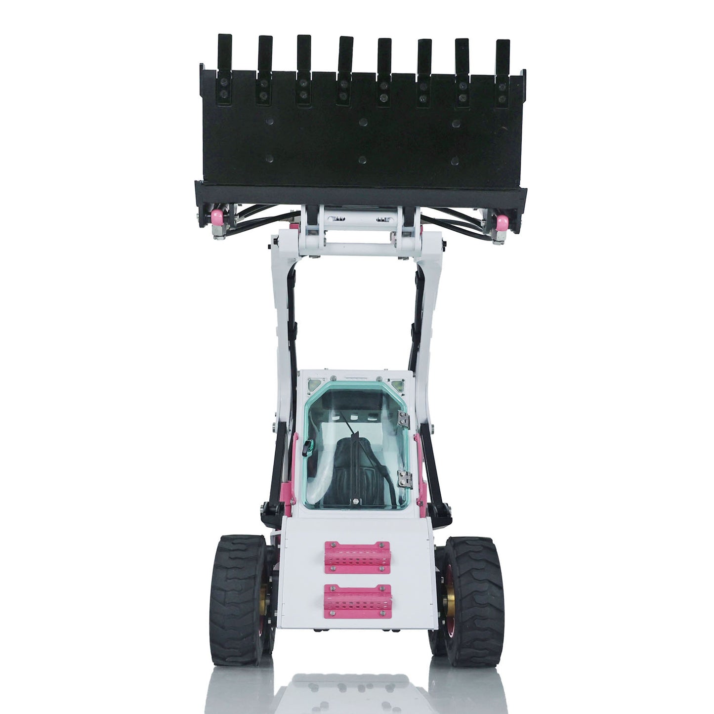 LESU 1/14 Remote Controlled Hydraulic Loader Aoue LT5H Metal Skid-Steer Wheeled Radio Truck W/O Controller Battery Charger