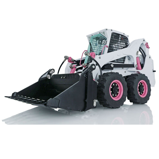 LESU 1/14 Remote Controlled Hydraulic Loader Aoue LT5H Metal Skid-Steer Wheeled Radio Truck W/O Controller Battery Charger