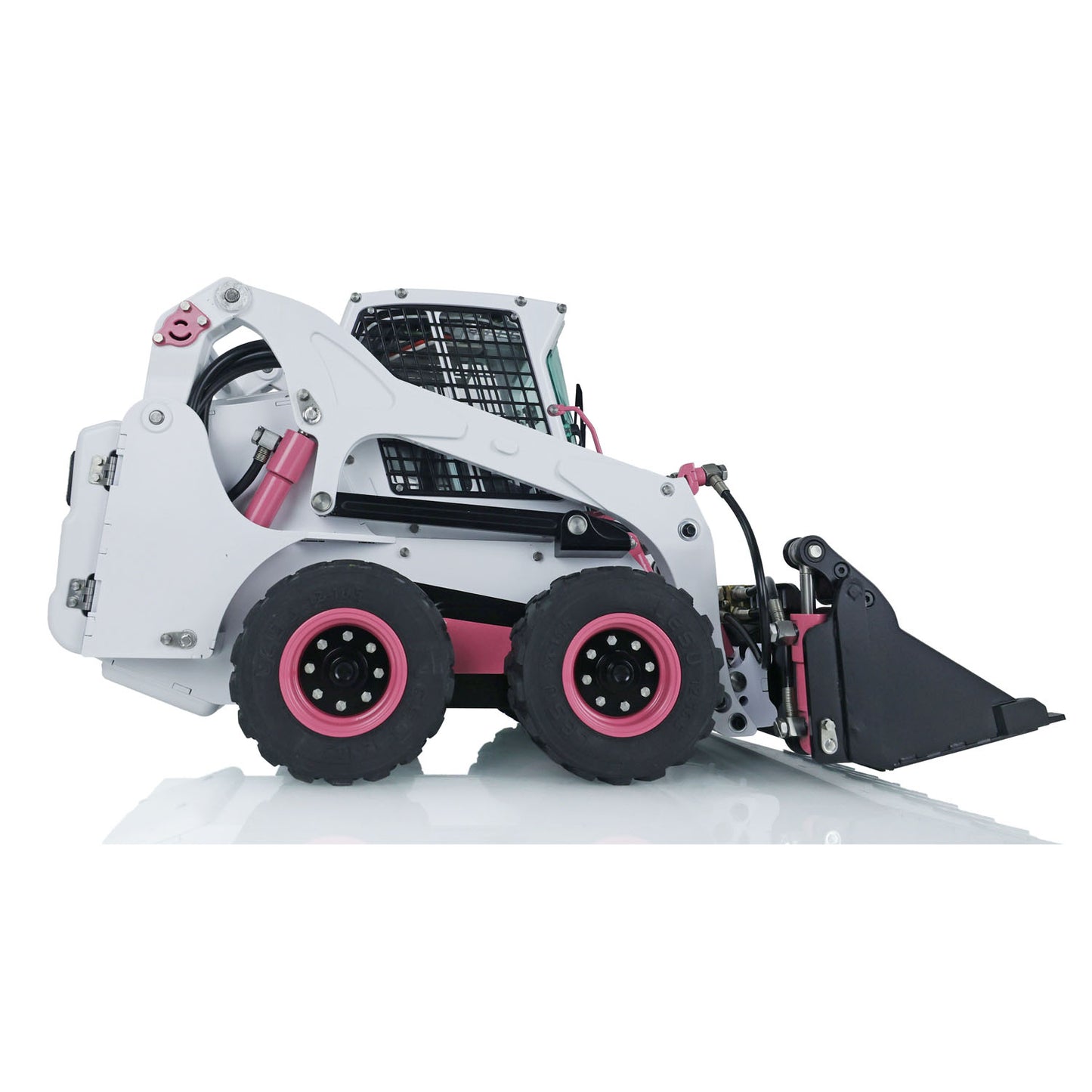 LESU 1/14 Remote Controlled Hydraulic Loader Aoue LT5H Metal Skid-Steer Wheeled Radio Truck W/O Controller Battery Charger