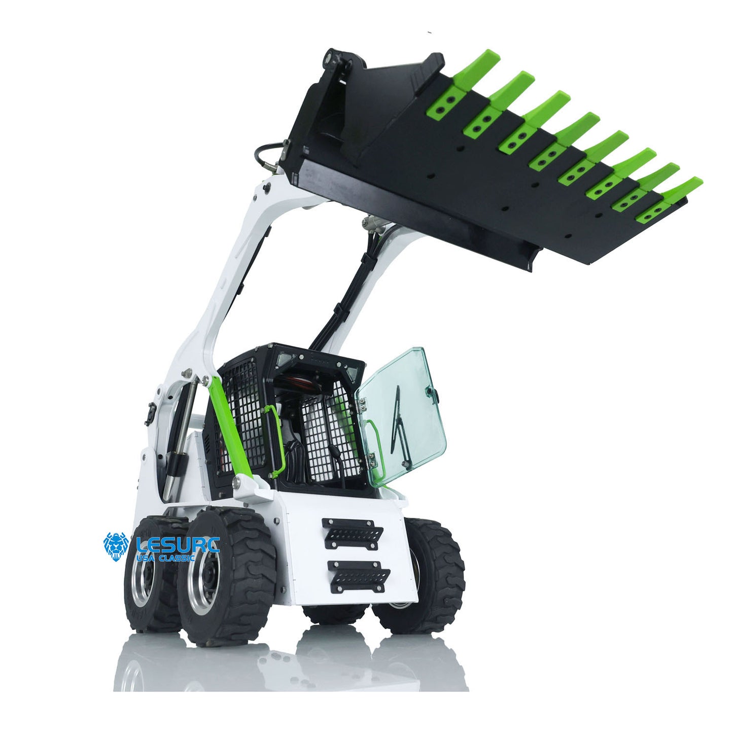 LESU Aoue LT5H 1/14 Metal RC Hydraulic Skid Steer Loader A0008 PNP with Light Sound System for Engineering Vehicle Enthusiasts