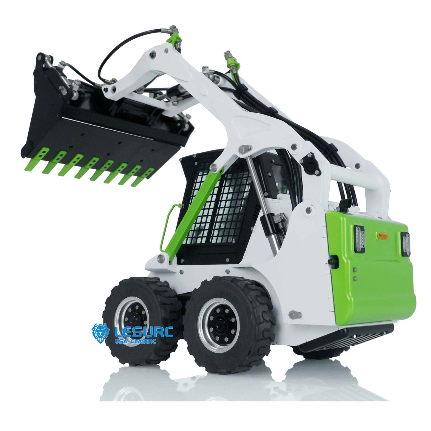 LESU Aoue LT5H 1/14 Metal RC Hydraulic Skid Steer Loader A0008 PNP with Light Sound System for Engineering Vehicle Enthusiasts
