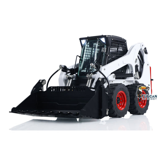 IN STOCK LESU 1:14 Radio Controlled Hydraulic RC Loader Bobcat Aoue LT5H Skid-Steer Wheeled Radio Truck W/O Controller Battery Charger